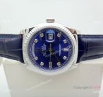 Swiss Copy Rolex Day-Date 118135 ETA2836 Watch SS Blue Dial 36mm